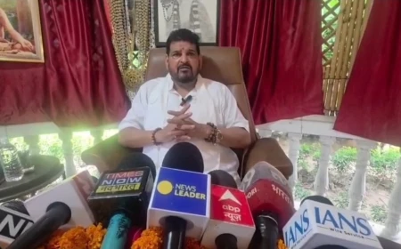 वंदे मातरम विवाद पर बृजभूषण शरण सिंह का कांग्रेस पर हमला, बोले- बहुसंख्यक समाज को ठेस पहुंचाने वाले मुद्दे उठाती है पार्टी