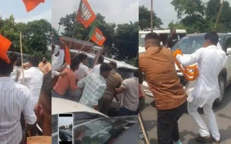 देवरिया में भाजपा कार्यकर्ताओं के दो गुट भिड़े, झंडे लगे डंडों से मारपीट का वीडियो वायरल