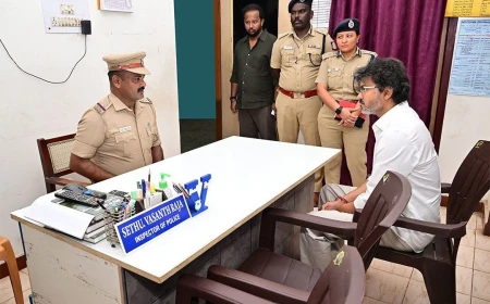 तमिलनाडु: मुख्यमंत्री थलापति विजय के औचक पुलिस थाना पहुंचने का दावा, प्रशासनिक व्यवस्था पर कड़ी नजर का संदेश