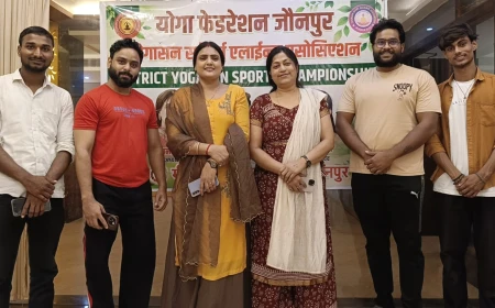 9 अगस्त को होगी जौनपुर की चौथी जिला स्तरीय योगासन प्रतियोगिता, 430 प्रतिभागियों का रखा गया लक्ष्य