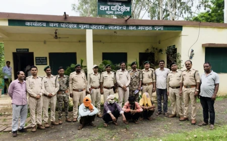तेन्दुए के अवैध शिकार का वन विभाग ने किया सफल खुलासा, चार आरोपी गिरफ्तार