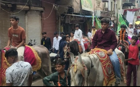 गुना में अकीदत और उत्साह के साथ मना ईद मिलादुन्नबी, निकला जुलूस-ए-मोहम्मदी; रोशनी से जगमगाए बाजार