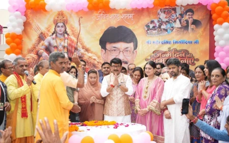 पूर्व मंत्री महेंद्र सिंह सिसोदिया के जन्मदिन पर भव्य आयोजन, स्वस्ति वाचन से मिला आशीर्वाद 