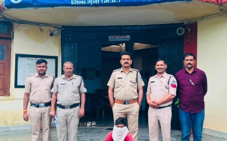 राजस्थान से लौटते ही दबोचा गया लंबे समय से फरार स्थायी वारंटी, बजरंगगढ़ पुलिस की कार्रवाई