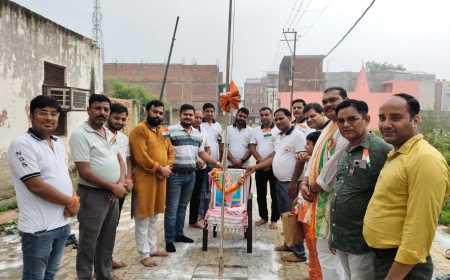 स्वतंत्रता दिवस पर निस्वार्थ सेवा संस्थान में दिखा राष्ट्रभक्ति का उल्लास