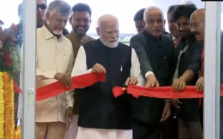 पीएम मोदी ने भोगापुरम अंतरराष्ट्रीय हवाई अड्डे का किया उद्घाटन, आंध्र प्रदेश को मिली विकास की नई उड़ान