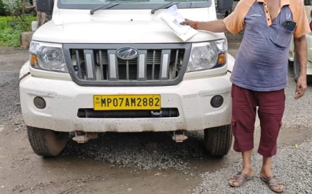 रात्रि गश्त के दौरान पिकअप वाहन से लगभग 07 क्विंटल संदिग्ध मावा बरामद
