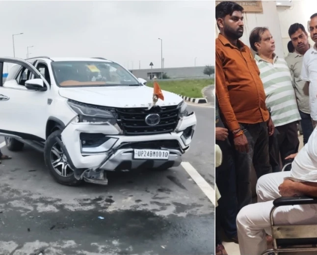 बदायूं में दो कारों की भिड़ंत, बिसौली विधायक आशुतोष मौर्य समेत चार घायल