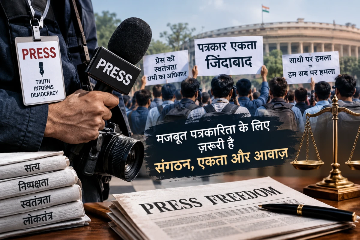 भारतीय पत्रकारिता में एकता का अभाव क्यों? साथी पत्रकार के अधिकारों पर चोट के बावजूद संगठनात्मक आवाज क्यों नहीं उठती