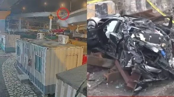 मुंबई में भीषण सड़क हादसा: कोस्टल रोड पर ब्रिज से गिरी तेज रफ्तार कार, तीन की मौत, एक गंभीर