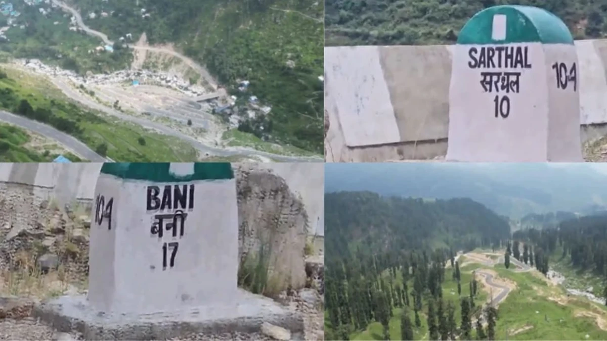 जम्मू-कश्मीर: बेहतर सड़क संपर्क से बदली सरथल की तस्वीर, पहाड़ों के बीच बढ़ी पर्यटकों की आवाजाही