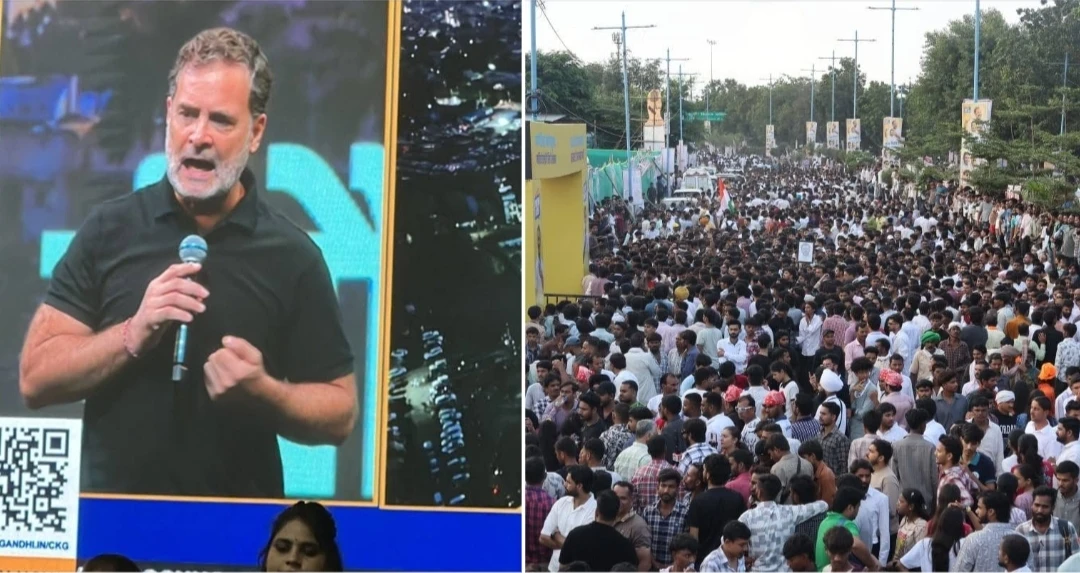 'झूठ की गूंज' के बीच गूंजे छात्रों के सवाल, इंदौर में राहुल गांधी से युवाओं ने रखीं समस्याएं