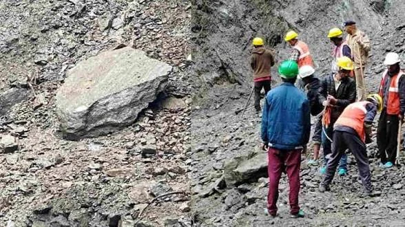 रुद्रप्रयाग: चीरबासा में मलबा-पत्थर आने से केदारनाथ पैदल मार्ग बंद, सोनप्रयाग-गौरीकुंड में रोके गए यात्री
