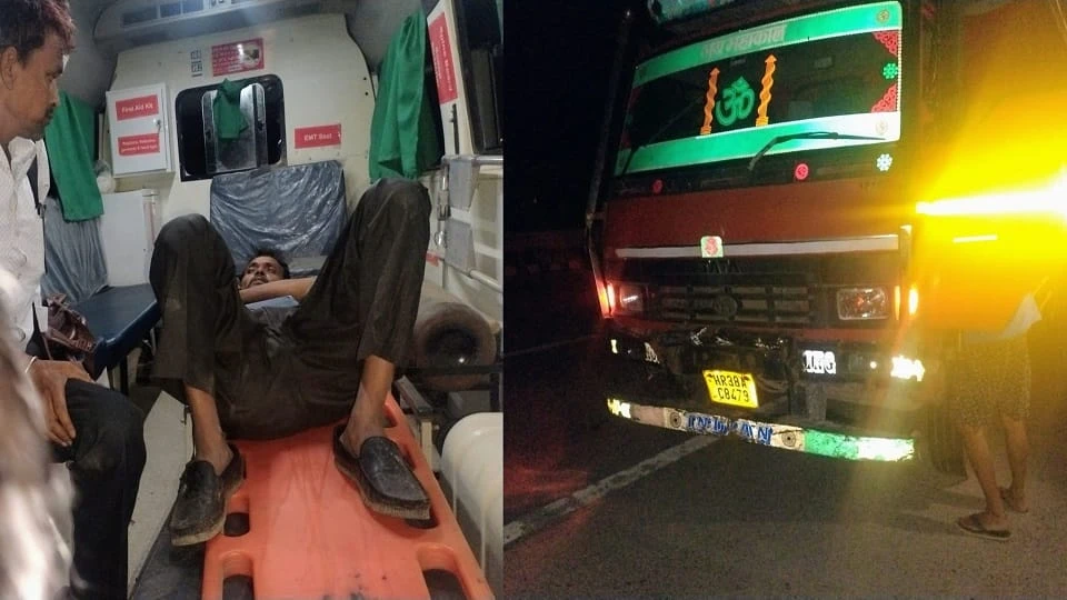 यमुना एक्सप्रेसवे पर रफ्तार का कहर: टायर बदल रहे दो युवकों को कैंटर ने रौंदा, दोनों की मौत; चार घायल