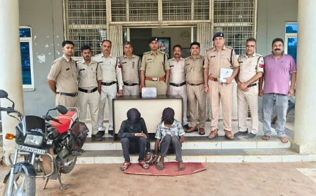 बालाजी मंदिर से चांदी का मुकुट चोरी का 24 घंटे में खुलासा, राजस्थान के दो शातिर चोर गिरफ्तार; मुकुट और बाइक बरामद