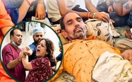 रीवा में 15 दिन से भूख हड़ताल पर बैठे कल्पना मिश्रा के पिता को पुलिस ने एंबुलेंस से पहुंचाया अस्पताल, धरना स्थल खाली कराया