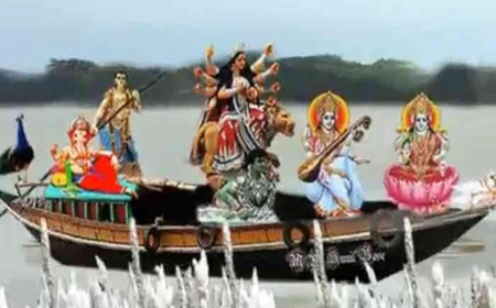 मां दुर्गा का नौका पर आगमन माना जाता है शुभ, नवरात्रि में सुख-समृद्धि और मनोकामना पूर्ति के बनते हैं योग