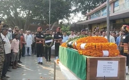 मथुरा के अग्निवीर सूरज सिंह लेह सड़क हादसे में शहीद, राजकीय सम्मान के साथ अंतिम विदाई