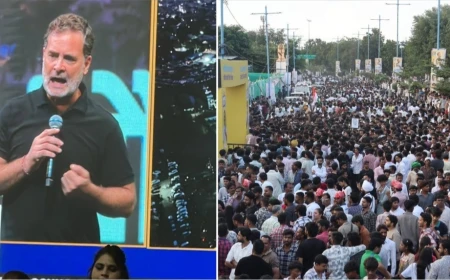 'झूठ की गूंज' के बीच गूंजे छात्रों के सवाल, इंदौर में राहुल गांधी से युवाओं ने रखीं समस्याएं