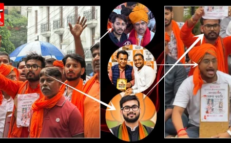 आनंदबाज़ार पत्रिका कार्यालय पर भगवा रंग पोतने के मामले में सियासी घमासान, ऑल्ट न्यूज़ की पड़ताल में BJP से जुड़े लोगों के नाम सामने आने का दावा