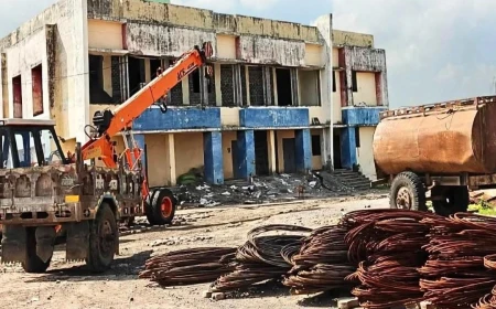 राजगढ़ में ₹3 करोड़ का RTO भवन 10 साल से बेकार, रेलवे की जमीन पर बना भवन; अब तक तय नहीं हुई जिम्मेदारी