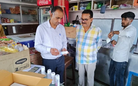 खाद्य सुरक्षा विभाग द्वारा चलित खाद्य प्रयोगशाला एवं रैपिड टेस्टिंग किट से डेयरियों की जांच का सघन अभियान