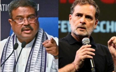 राहुल गांधी के ‘सिस्टम बनाम छात्र’ नैरेटिव पर धर्मेंद्र प्रधान का पलटवार, योजनाओं और आंकड़ों का दिया हवाला