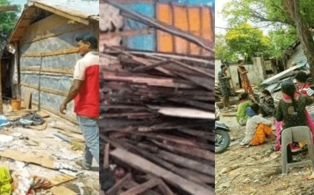 जम्मू रोहिंग्या बस्ती: प्लॉट मालिकों पर गंभीर आरोप, 40 कनाल जमीन से 300 झुग्गियां हटाई गईं