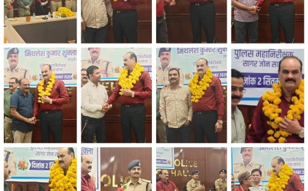 छतरपुर में पत्रकारों ने किया सागर आईजी मिथलेश शुक्ला का विदाई समारोह, कार्यकाल की यादें हुईं ताजा