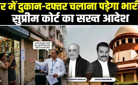 आवासीय मकान में दुकान-दफ्तर चलाना पड़ेगा भारी? सुप्रीम कोर्ट का देशभर में बड़ा एक्शन प्लान, नगर निकायों को जांच और उल्लंघन मिलने पर सीलिंग के निर्देश