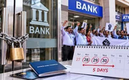 बैंक हड़ताल तय: 28 से 30 सितंबर तक बंद रहेंगे बैंक, लगातार पांच दिन प्रभावित हो सकती हैं बैंकिंग सेवाएं