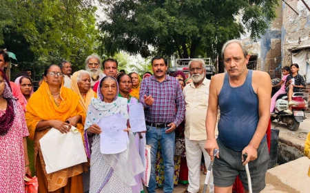 वृंदावन की काशीराम कॉलोनी में फ्लैट खाली कराने के नोटिस का विरोध, गरीब एकता दल ने वैकल्पिक आवास की मांग उठाई