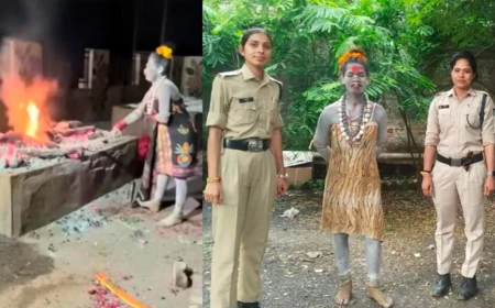 उज्जैन में जलती चिता से मानव अवशेष खाने का वीडियो वायरल, अघोरी कालीनंद गिरी गिरफ्तार