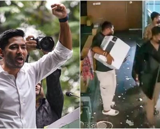 बंगाल में अभिषेक बनर्जी के पार्टी कार्यालय में तोड़फोड़ का आरोप, भाजपा पर लगाया हमला कराने का आरोप