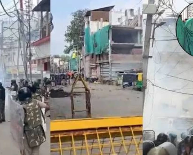 उज्जैन में शाही मस्जिद के हिस्से को हटाने पर बवाल, पथराव के बाद आंसू गैस के गोले; भारी पुलिस बल तैनात