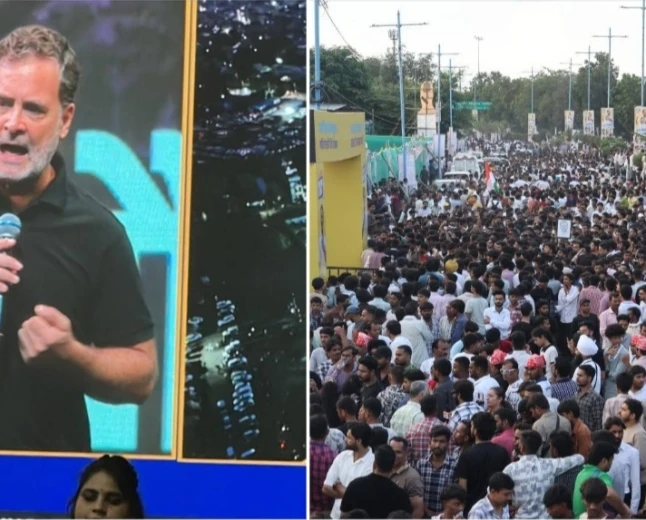 'झूठ की गूंज' के बीच गूंजे छात्रों के सवाल, इंदौर में राहुल गांधी से युवाओं ने रखीं समस्याएं