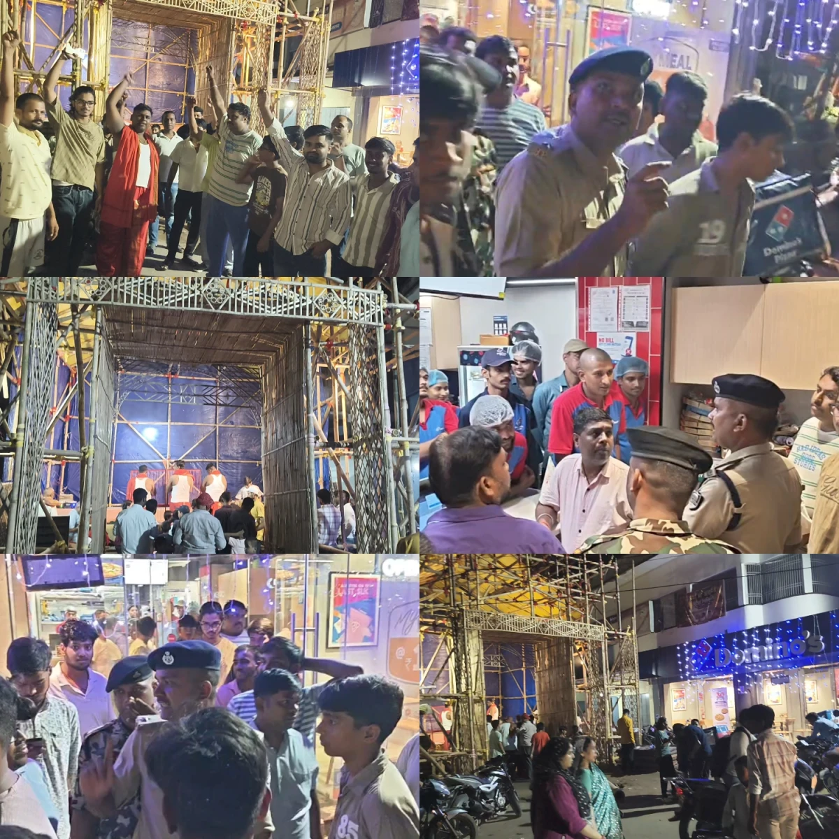 DISPUTE OVER NON-VEG SALES AT PUJA SITE