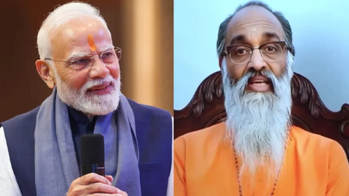MODI SPEAKS TO CHINMAYANAND AFTER 33 YEARS OF HIS DEATH
