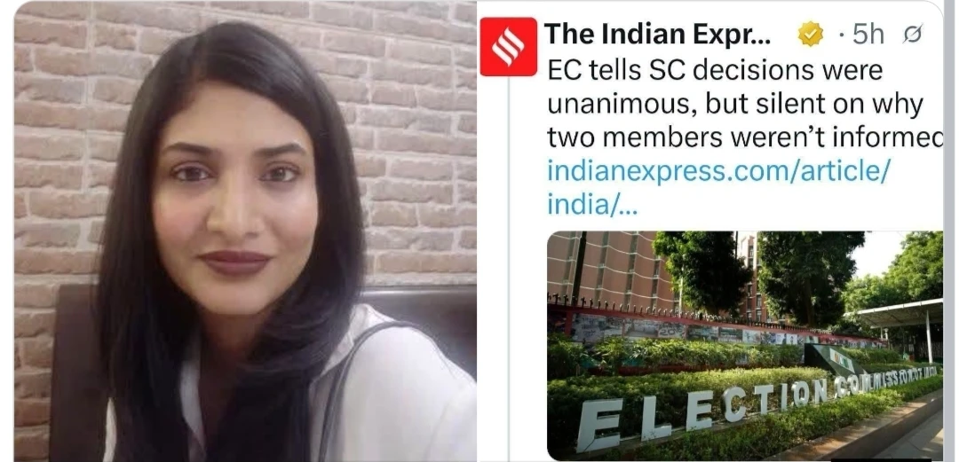 चुनाव आयोग के हलफनामे पर रितिका चोपड़ा के सवाल, 14 आपत्तियों पर जवाब नहीं मिलने का दावा