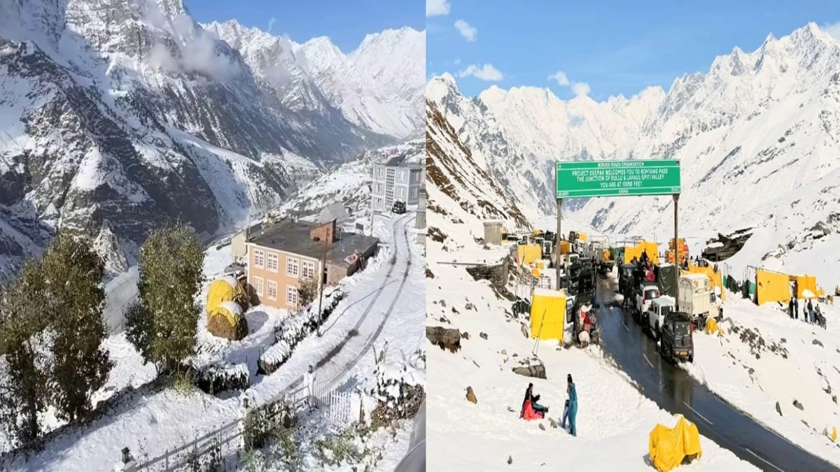 हिमाचल में बर्फबारी थमने के बाद राहत, सरचू में फंसे 220 वाहन निकाले; अटल टनल बहाल