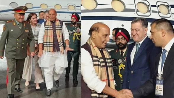 ताजिकिस्तान पहुंचे राजनाथ सिंह, रक्षा सहयोग बढ़ाने पर हुई चर्चा