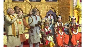 PRESIDENT AND PM PARTICIPATED DUSSEHARA CELEBRATIONS