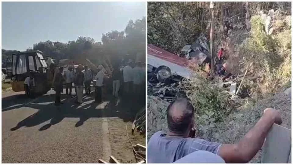 मनाली-कीरतपुर हाईवे पर दर्दनाक हादसा, खाई में गिरी गाड़ी; चार लोगों की मौत