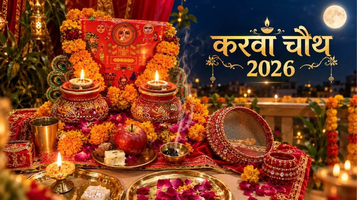 करवा चौथ 2026: भद्रा का नहीं रहेगा असर, जानें सरगी, पूजा मुहूर्त और चांद निकलने का समय