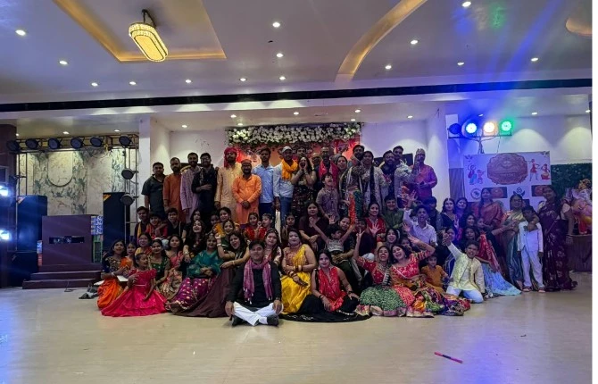 DANDIYA NITE IN ARA:A DECADE OF CULTURAL FUSION AS GUJARATI FOLD TRADITIONS ILLUMINATE NAVRATRI CELEBRATIONS IN BHOJPUR