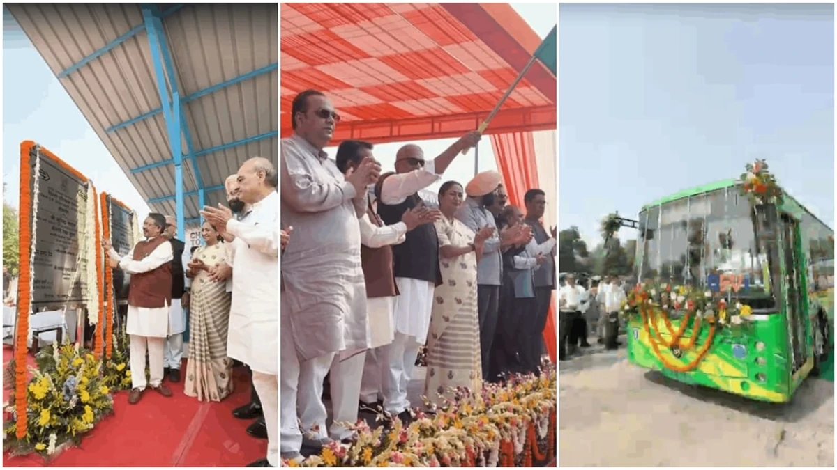 दिल्ली को मिलीं 150 नई इलेक्ट्रिक बसें, पांच ईवी चार्जिंग स्टेशनों का उद्घाटन