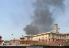 Fire Breaks Out at Delhi’s North Block, Six Fire Engines Rushed to Spot