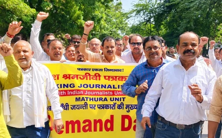 पत्रकारों की 11 सूत्रीय मांगों को लेकर सौंपा ज्ञापन, पत्रकार सुरक्षा कानून समेत कई मांगें उठाईं