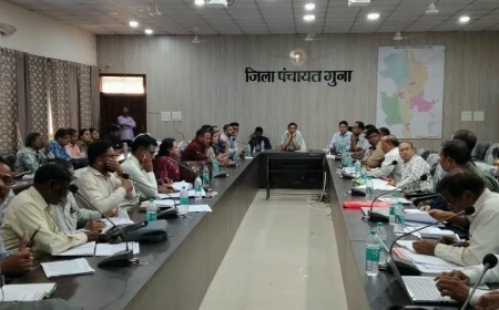 सीईओ जिला पंचायत सीईओ ने अपूर्ण कार्यों पर नाराजगी व्यक्त करते हुए संबंधितों को नोटिस जारी करने के दिए निर्देश