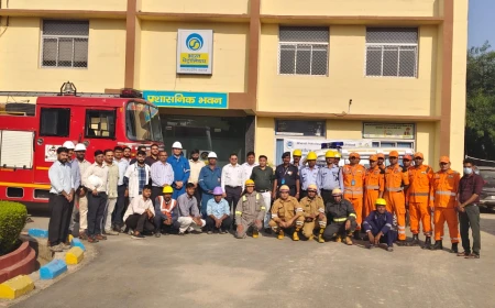 भारत पेट्रोलियम बॉटलिंग प्लांट, सलेमपुर में एनडीआरएफ द्वारा आपदा बचाव प्रशिक्षण एवं मॉक ड्रिल का किया आयोजन